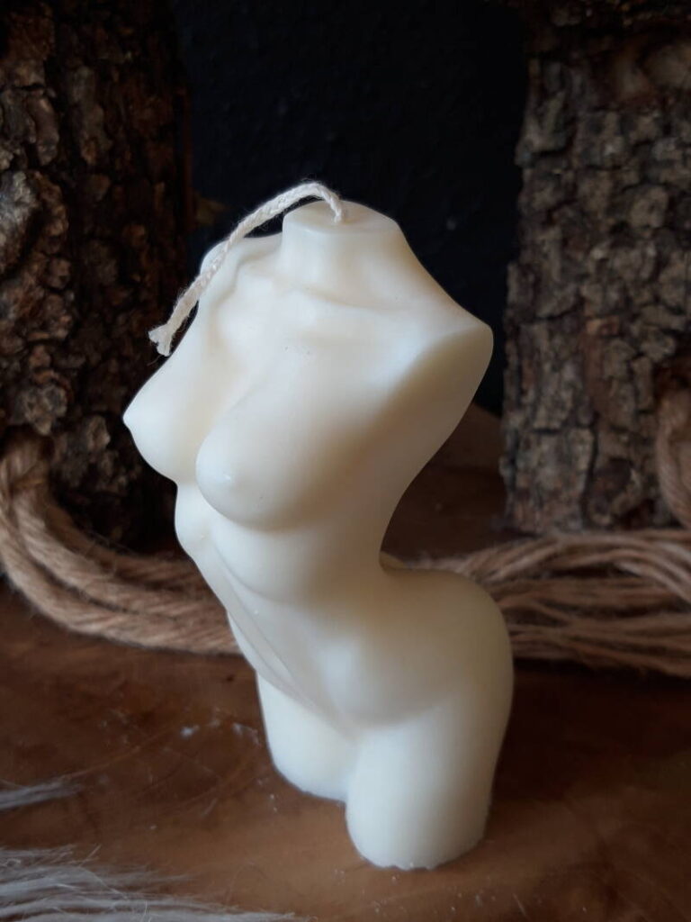 Vrouwelijke Torso kaars buste kaars -Decoratie - Afbeelding 3