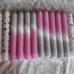 Dip dye dinerkaars - 17- tafeldecoratie