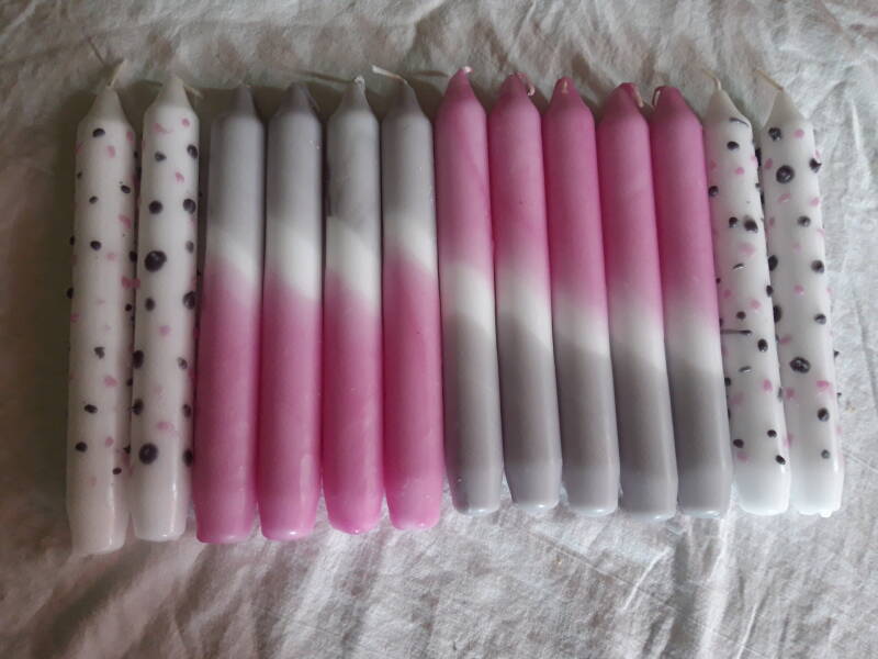 Dip dye dinerkaars – 17- tafeldecoratie