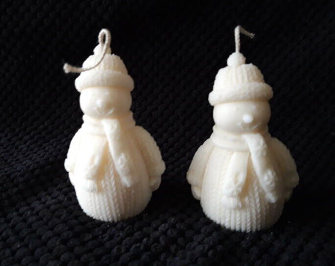 Sneeuwpop /Snowman kaars