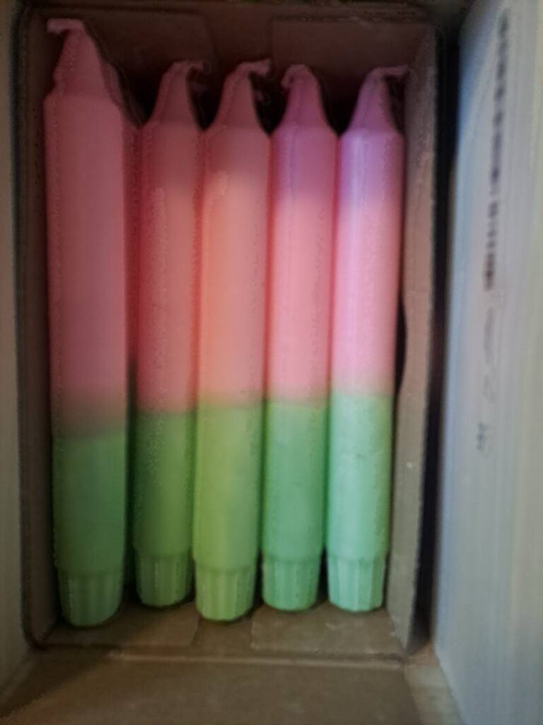 Dip dye dinerkaars-22 -tafeldecoratie