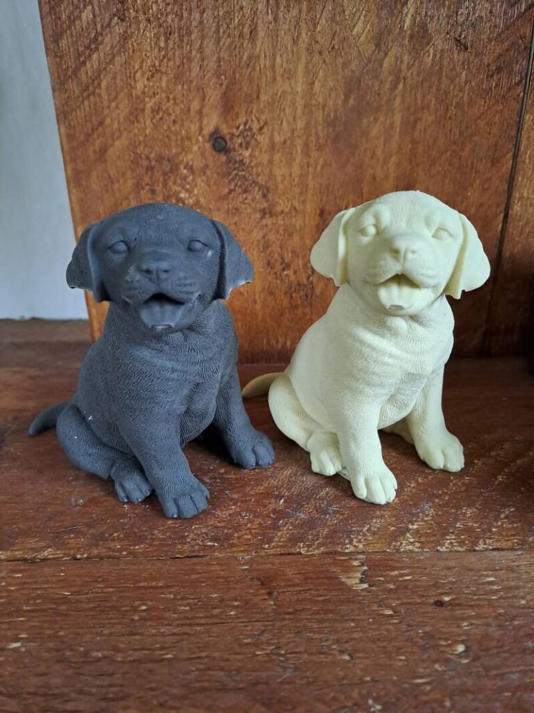 Zittende Labrador retriever kaars - handgemaakt- handmade - Afbeelding 5