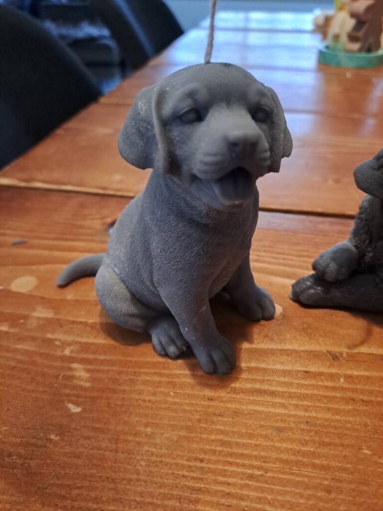 Zittende Labrador retriever kaars - handgemaakt- handmade - Afbeelding 4