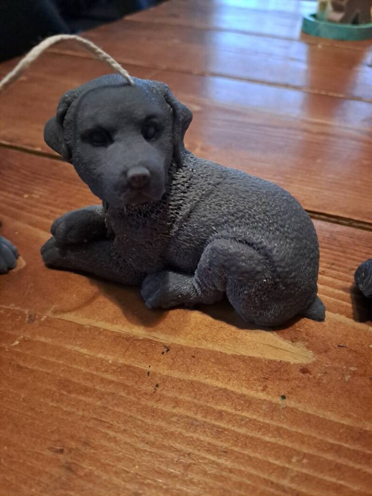 Liggende labrador retriever kaars - candle - handgemaakt - Afbeelding 6