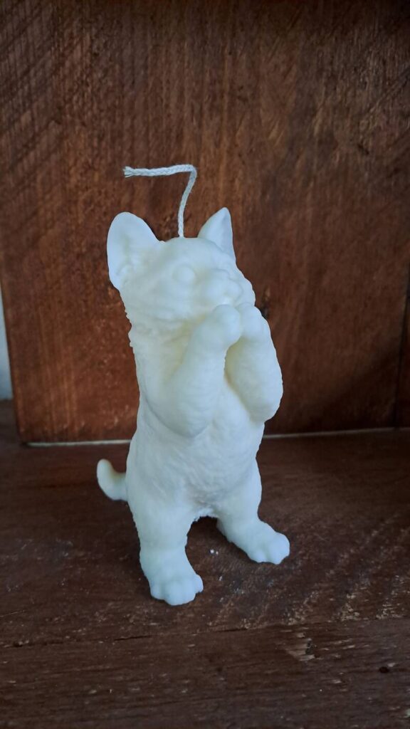 Staande kat  kaars - Afbeelding 4