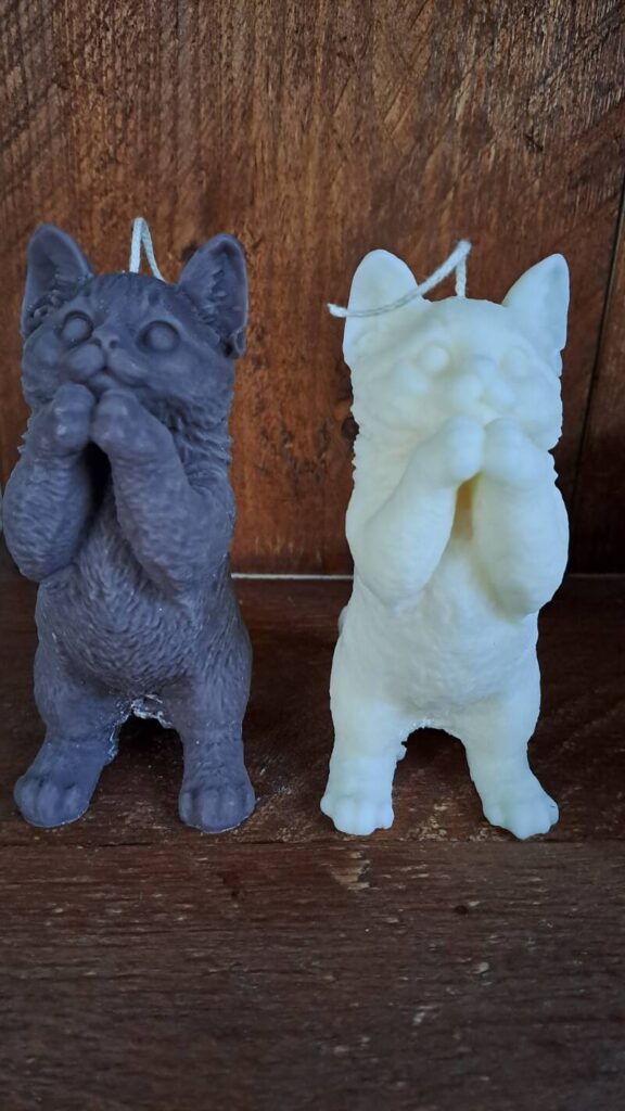 Staande kat  kaars - Afbeelding 8