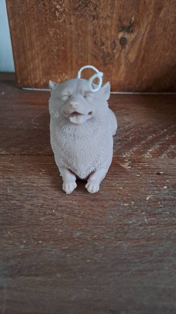 Candle Corgi/Kaars Corgi - candle - handgemaakt -koolzaadwas - Afbeelding 5