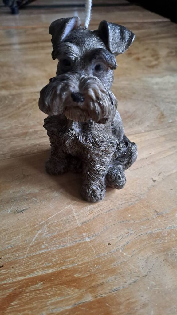 Schnauzer – candle – kaars – cadeau – handgemaakt- koolzaadwas