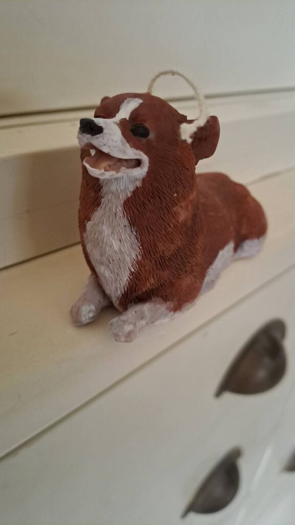 Candle Corgi/Kaars Corgi - candle - handgemaakt -koolzaadwas - Afbeelding 2