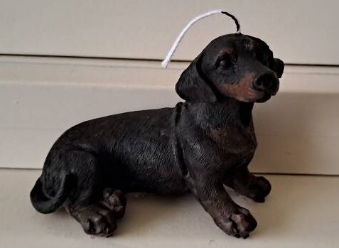 Candle Daschhund Candle Teckel – kaars – handgemaakt