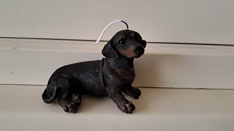 Candle Daschhund Candle Teckel – kaars – handgemaakt