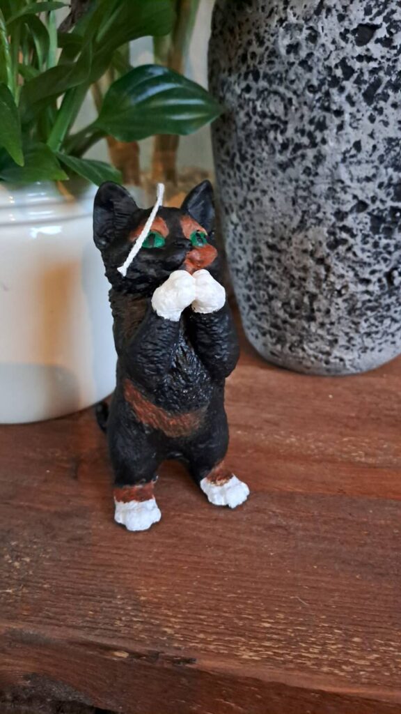 Staande kat  kaars - Afbeelding 2