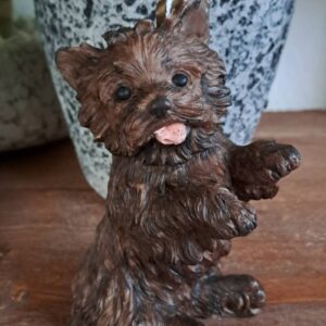 Cairn terrier-  kaars - candle  - handgemaakt - handmade