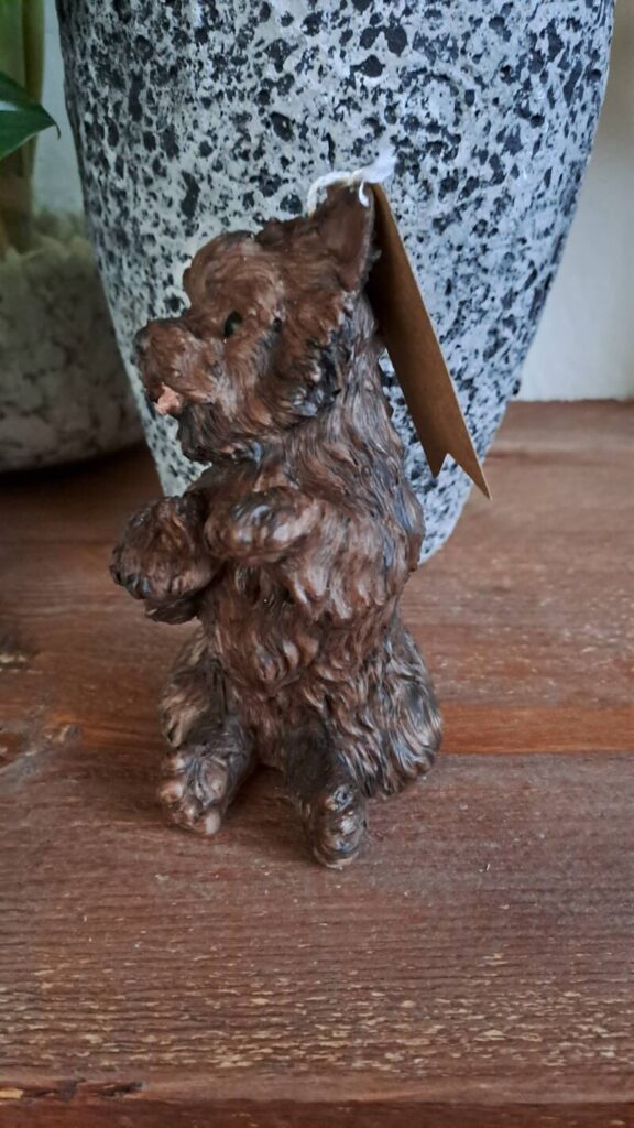 Cairn terrier-  kaars - candle  - handgemaakt - handmade - Afbeelding 4