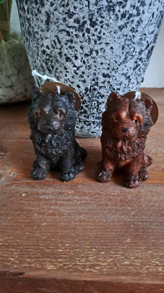 Chow Chow - kaars- candle - handgemaakt - Afbeelding 2