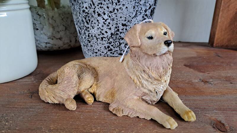 Grote Golden retriever kaars- handgemaakt – handmade