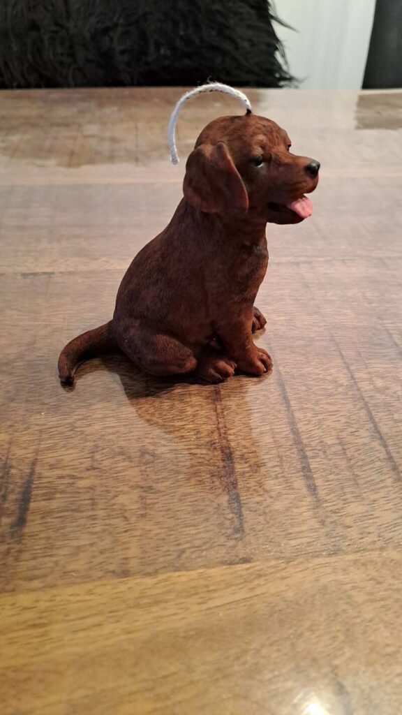 Zittende Labrador retriever kaars - handgemaakt- handmade - Afbeelding 9