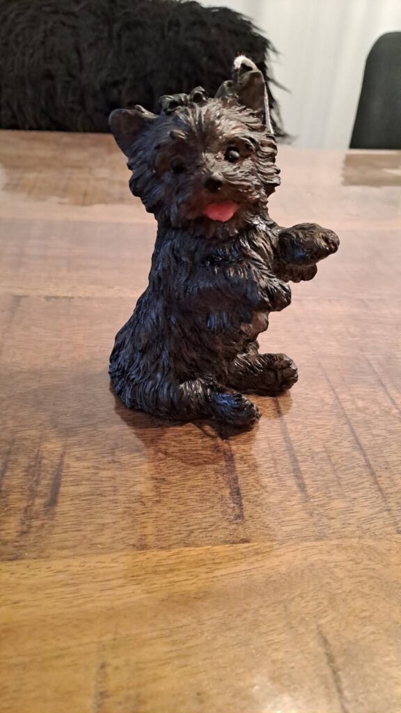 Cairn terrier-  kaars - candle  - handgemaakt - handmade - Afbeelding 6