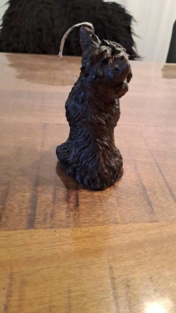 Cairn terrier-  kaars - candle  - handgemaakt - handmade - Afbeelding 7