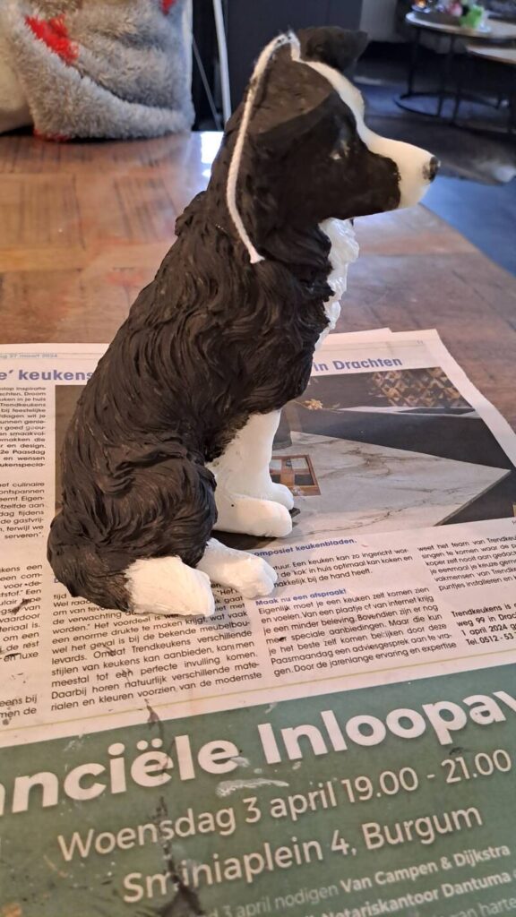 Border collie Kaars- collie - koolzaadwas -handgemaakt - Afbeelding 3