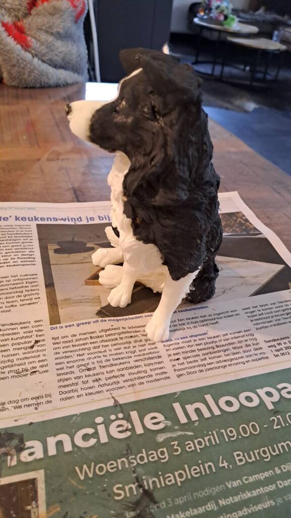 Border collie Kaars- collie - koolzaadwas -handgemaakt - Afbeelding 2