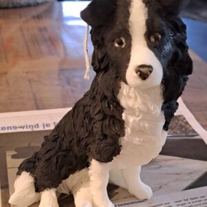 Border collie Kaars- collie - koolzaadwas -handgemaakt