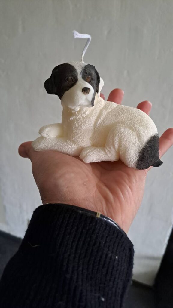 Liggende labrador retriever kaars - candle - handgemaakt - Afbeelding 13