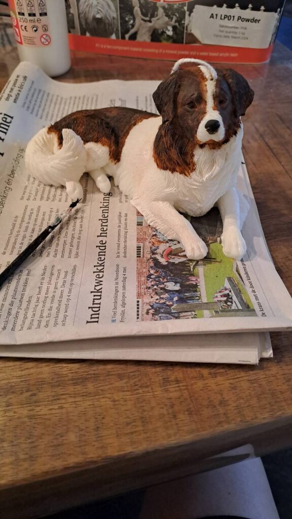 Kooikerhond kaars- handmade- koolzaadwas- 100% natuurlijk - Afbeelding 2