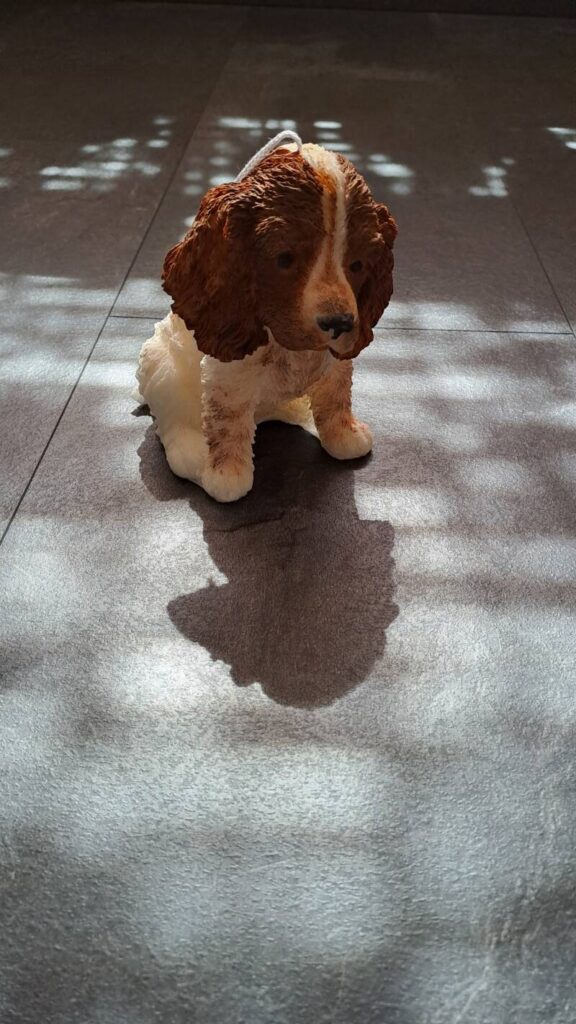 Cocker Spaniel Kaars -candle – handgemaakt -koolzaadwas