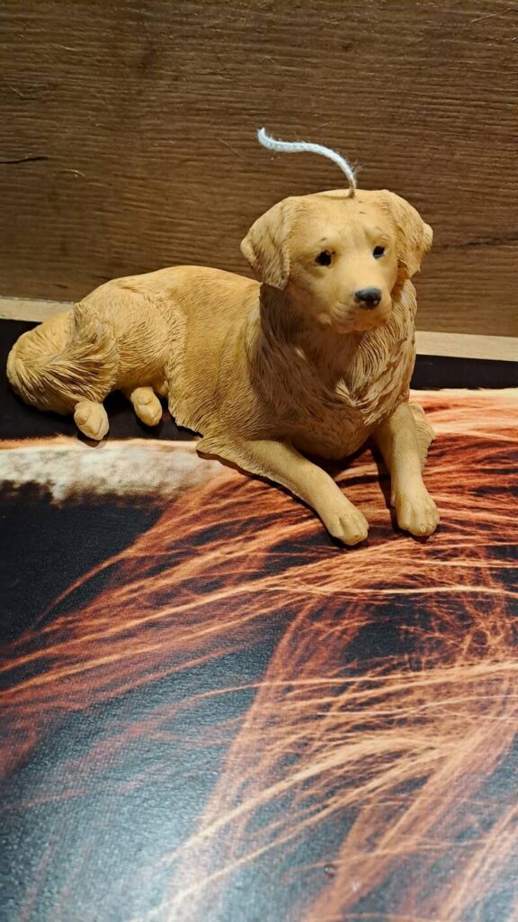 Grote Golden retriever kaars- handgemaakt - handmade - Afbeelding 4