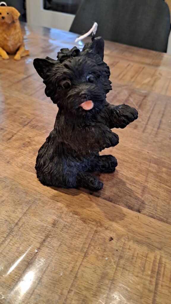 Cairn terrier-  kaars - candle  - handgemaakt - handmade - Afbeelding 11