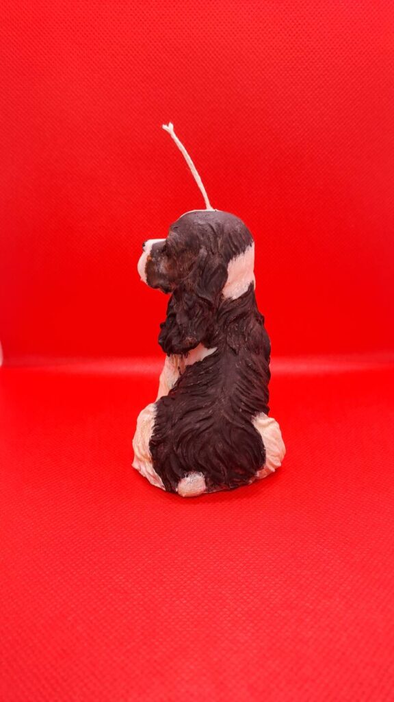 Cavalier King Charles Spaniel kaars/candle - handgemaakt - Afbeelding 2
