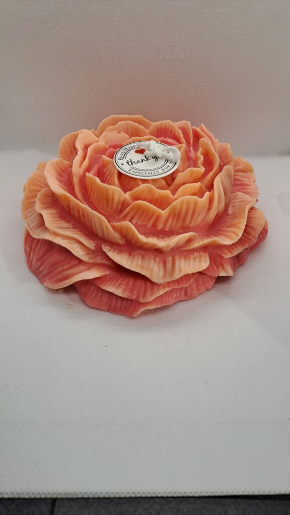 Pioenroos Kaarsen -  - Kaarsen - Cadeau - Woonaccessoires - Valentijn - Rozen - Voor Haar - Vrouwen Cadeautjes - Afbeelding 6