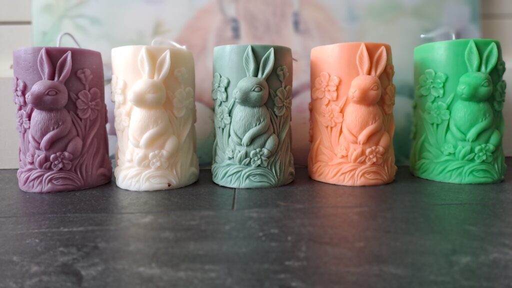 Stompkaars pasen Bunny- 100% koolzaadwas- easter - Afbeelding 5