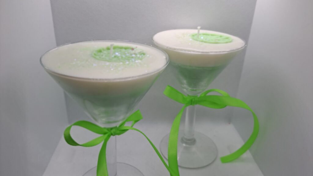 Cocktail kaars Pisang Ambon  met een schijfje limoen - Afbeelding 4