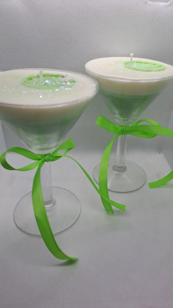 Cocktail kaars Pisang Ambon  met een schijfje limoen - Afbeelding 2