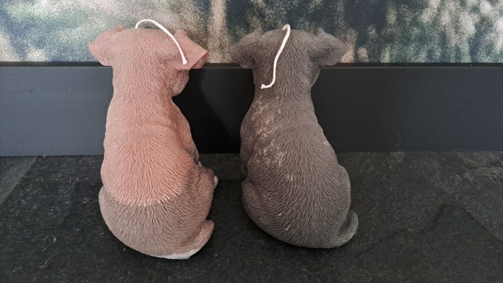 handgemaakte Jack Russel kaars van 100% koolzaadwas - Afbeelding 5