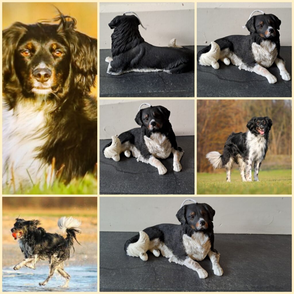 Op maat gemaakte kaars van jouw hond