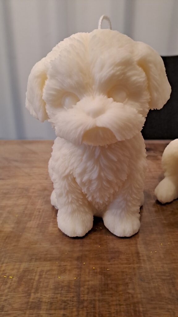 shih tzu kortharig/ Boomertje style kaars - Afbeelding 5