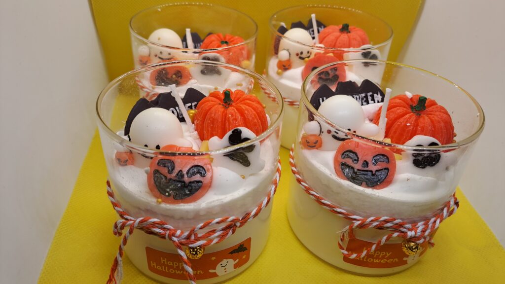 Halloween kaars/ halloween candle in glas - Afbeelding 4