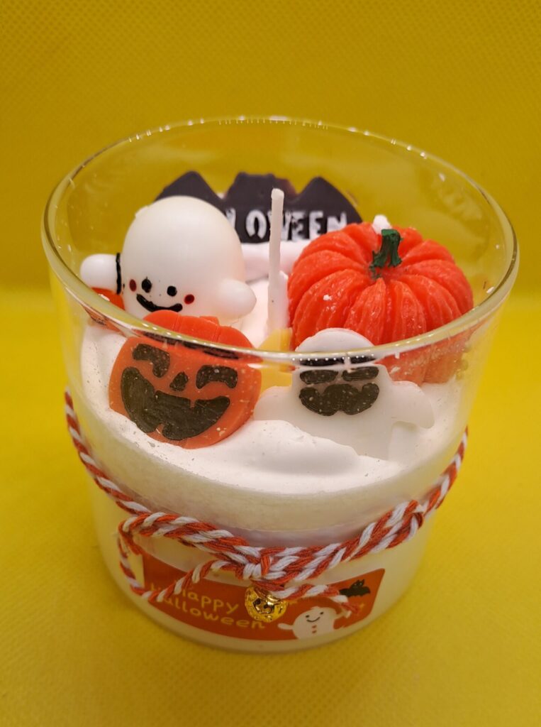 Halloween kaars/ halloween candle in glas