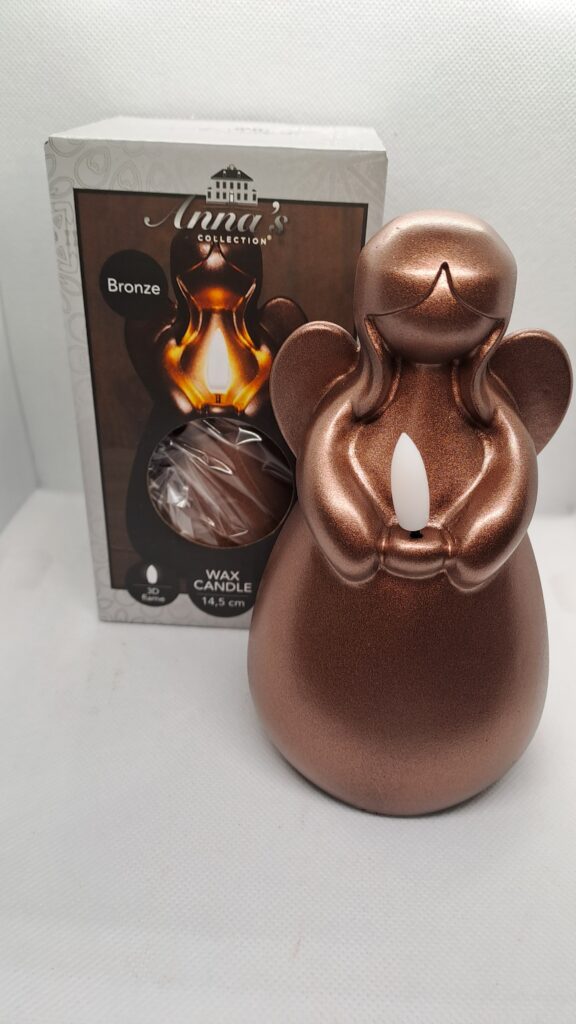 Ledkaars Engel met 3d vlam