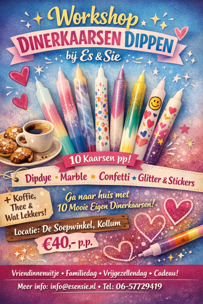 Workshop Kaarsen dippen Regulier