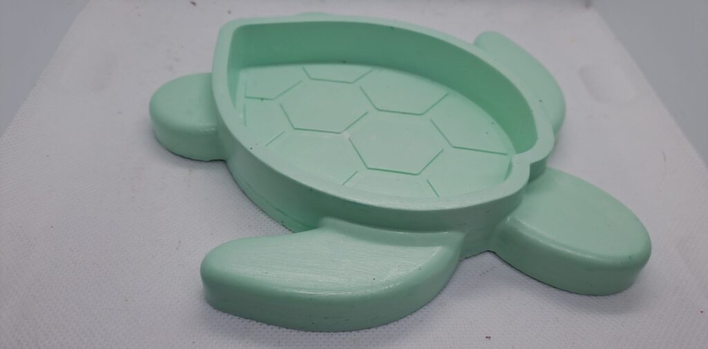 Handgemaakte schildpad schaal van Jesmonite